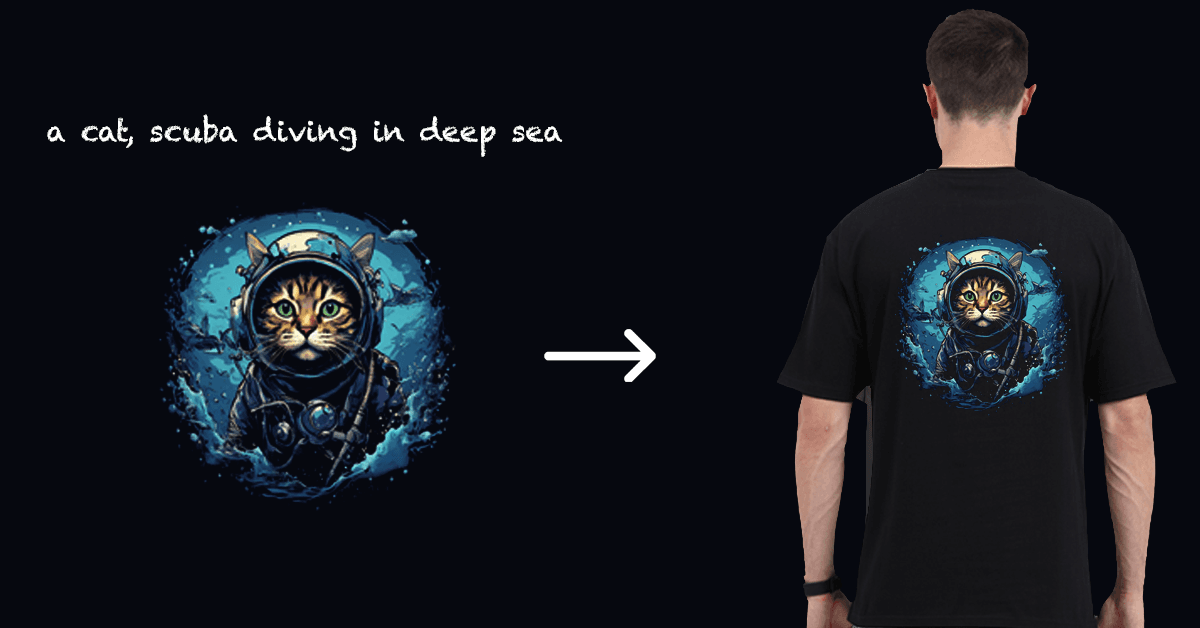 AI Generated Cat T-Shirt