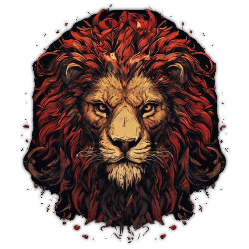 a royal lion