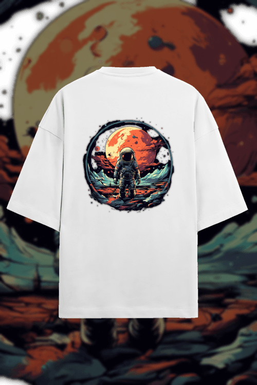 Design - astronaut in an alien planet