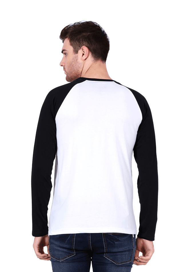 Men's Raglan T-Shirt Full Sleeves - Back side