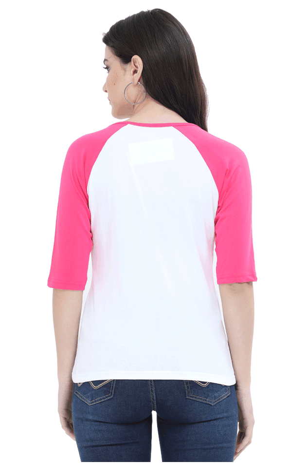 Women's Raglan T-Shirt - Back side