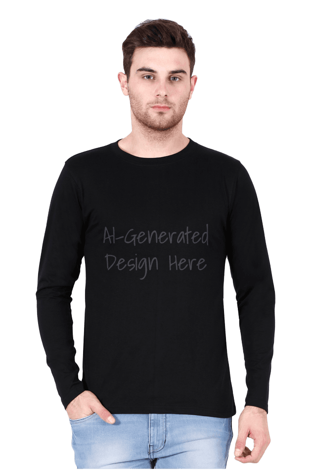 AI-Generated - Men's Full Sleeve T-Shirt