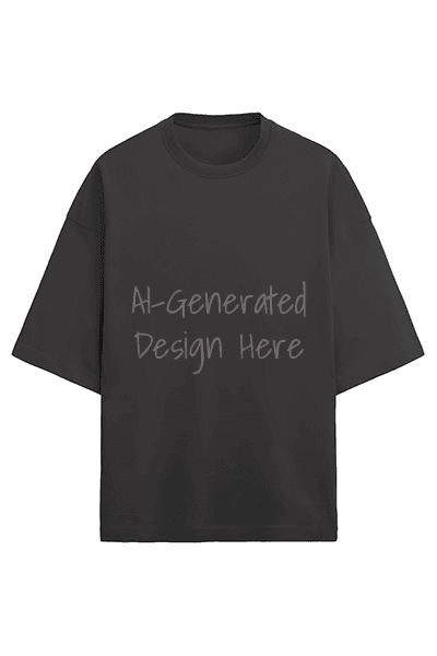 AI-Generated - Terry Oversized T-Shirt Men