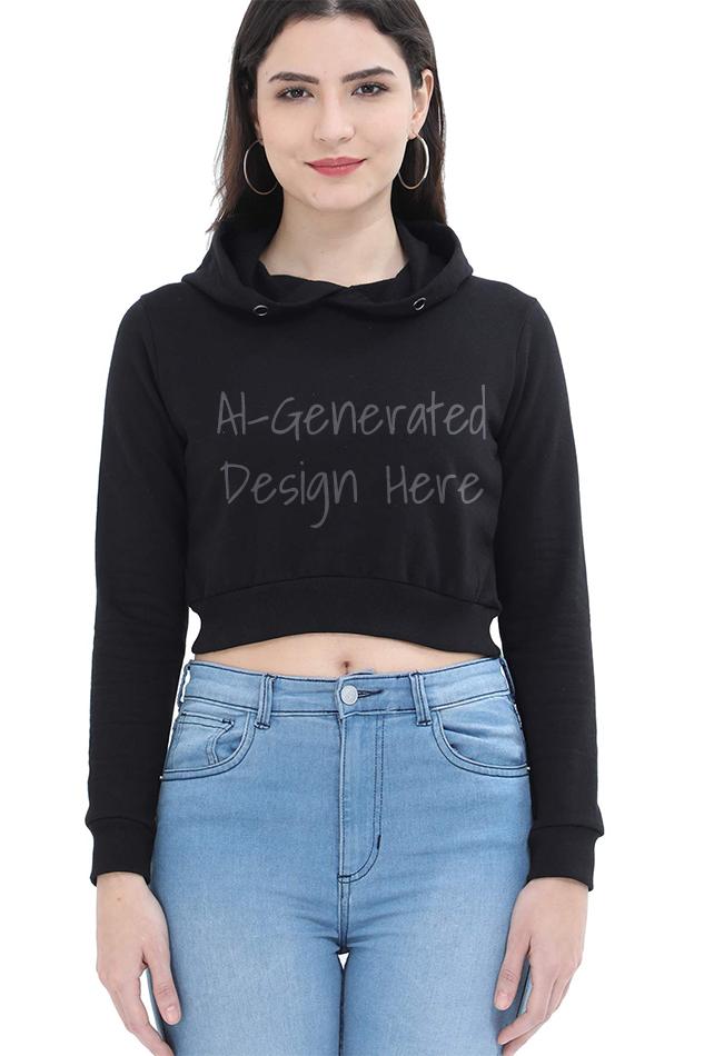 AI-Generated - Women's Crop Hoodie